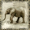 thumbnail image 2 of Woodey, Michelle 15x15 White Modern Wood Framed Museum Art Print Titled - Happy Elephant, 2 of 4