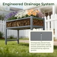 thumbnail image 5 of TT Nature Raised Garden Bed 47x22x30 in HDPE Elevated Planter Box for Vegetables, Herbs, Flowers - Outdoor Garden Bed for Patio, Balcony, Backyard, 5 of 9