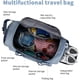 thumbnail image 5 of Bolsa de viaje plegable de 35 l, bolsa de equipaje grande para fin de semana, bolsa de viaje, bolsa de vacaciones, bolsa deportiva impermeable para hombres y mujeres, color rosa, 5 of 5