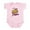 Petal Pink, variant on CafePress - Size Matters Baby Light Bodysuit - Baby Light Bodysuit, Size Newborn - 24 Months