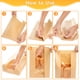 thumbnail image 4 of Funcoo 100 bolsas de papel para pan para el hogar, pan de masa fermentada, bolsas de almacenamiento de panadería con ventana, 4 of 5