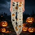 thumbnail image 2 of Domzest Halloween Womens Pajama Pants Pumpkin Ghost Bat Graphic Drawstring Elastic Waisted Sleepwear Wide Leg Cute Pajama Bottoms Khaki XXL, 2 of 6