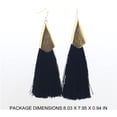 thumbnail image 5 of Pendientes acrílicos Tasseles geométricos Estilos étnicos hechos a mano Chic Atractivo Diseño único Material Premium Material Ear Drop Barbas 12 Paquetes Methold AP008673-03B, 5 of 5