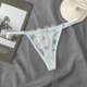 thumbnail image 5 of Tanga Sexy de encaje transparente para mujer, ropa interior de cintura baja, Tanga ahuecado, Tanga sin costuras, parte trasera en T, lencería femenina, 5 of 5