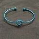 thumbnail image 4 of Qarigey Brazalete de brazo, joyería de Metal, exquisito brazalete para mujer, adorno para el cuerpo, adorno de mano, para brazos con forma Ropa, zapatos y accesorios Miscelánea Nudo, Azul, 4 of 6