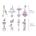 thumbnail image 3 of SIEYIO Beaded Bag Charm Colorful Keyring Elegant Keychain Personalized Phone Decoration, 3 of 21