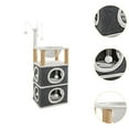 thumbnail image 4 of DOLITY Cat Bed Space Capsule Cat Cube Condos for Grinding Claws Multiple Small Pets Double Layer, 4 of 9