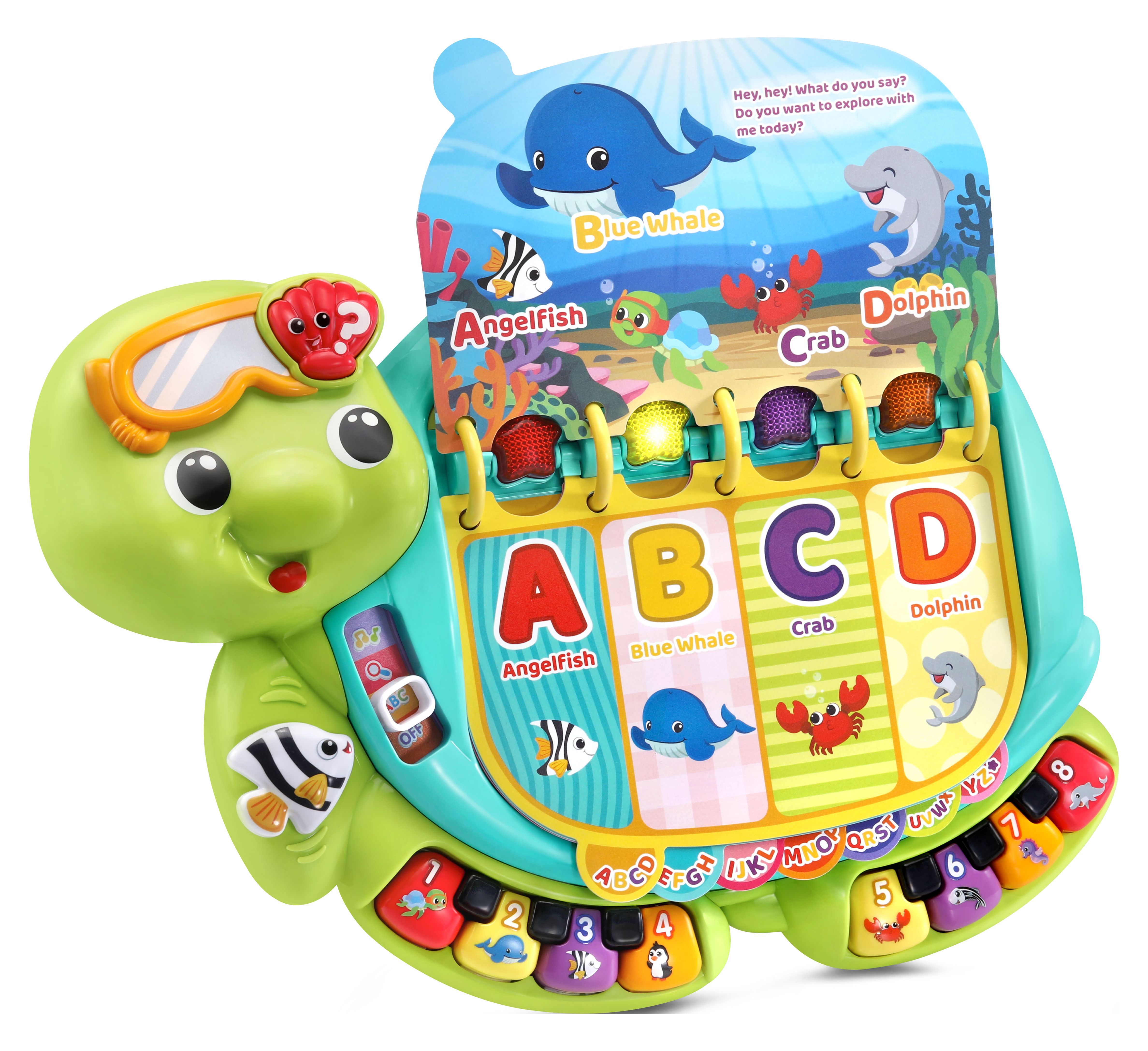 VTech Touch & Teach Sea Turtle Interactive Learning Book for Kids, Encourages Reading - image 5 of 9