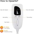 thumbnail image 5 of 76 x 40 cm Extra Large Heating Pad - Auto Shut-Off - Fast Heating Technology, Fast Electric Heating Pad for Back, Neck, Shoulders, 5 of 5