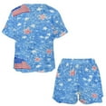 thumbnail image 3 of 4th of July 2 Pack Women’s Pajama Set Print Sleepwear And Shorts Y2k Loungewear Sets S-5XL, 3 of 7