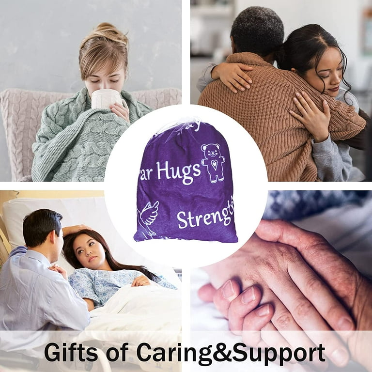 Healing Blanket Get Well Soon Gifts Purple Compassion Blankets Sympathy  Prayer Warm Hugs Courage Sunshine Throw Blankets Soft Cozy Blanket 