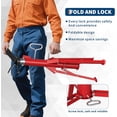 thumbnail image 2 of QinaQin V-Head Pipe Jack Stand, Adjustable Height 24 to 42 Inches, 2500 lbs Capacity for Welding or Threading, 2 of 7
