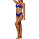 thumbnail image 4 of Conjuntos de bikini triangular de 2 piezas para mujer con tirantes ajustables en V, parte inferior básica, trajes de baño, talla S, azul real, 4 of 4