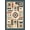 Beige, Pattern 2, variant on ODIKA 4'x6' Cream Ivory Tropical Botanical Terracotta Washable Area Rug Contemporary Papaya Fruit Motif Palm Leaf Pattern for Bedroom, Reading Nook, Pet Friendly & Non-Shedding