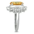 thumbnail image 2 of SZUL Women's Citrine and Diamond Ring in 10K White Gold, 2 of 5