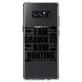 thumbnail image 1 of DistinctInk Clear Shockproof Hybrid Case for Samsung Galaxy Note 8 - TPU Bumper Acrylic Back Tempered Glass Screen Protector - I Am Drawn to Bow Hunting, 1 of 5