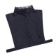 thumbnail image 2 of Señora Falso Collar Desmontable Solapa Media Camisa Blusa Garglla Collar Regalos Negro Sunnimix Cuello vuelto de cuello alto, 2 of 8