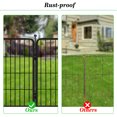 thumbnail image 6 of Jhsomdr Decorative Garden Metal Fence 92ft(L)×32in(H) 40 Panels Wire Rustproof Animal Barrier Border Heavy Duty Iron Landscape Edging Privacy Fencing Patio Flower Bed for Yard Outdoor Fences, 6 of 7