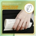 thumbnail image 3 of MasteelfCA Open Finger Ring Decor Ring Heart Hug Rings Couple Hug Rings Wedding Ring Jewelry, 3 of 8