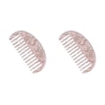 thumbnail image 3 of Peine de pelo semicircular elegante y retro Vogacara químico rosa 2Conjunto, 3 of 6