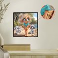 thumbnail image 3 of Kit Con Forma Especial Parcial DIY 5D Niña 30x30cm, 3 of 9