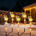 thumbnail image 5 of Bzdzmqm under $5 Solar Christmas Lights, 6-Pack Solar Christmas Lights, LED Waterproof Outdoor Decorations, Solar Courtyard Tree Reindeer Lights, Festive Outdoor Decor, Holiday Garden Lights, 5 of 7