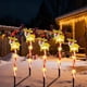 thumbnail image 5 of Paquete de 5 luces navideñas solares LED impermeables para exteriores | Decoración navideña con forma de reno, Papá Noel y copo de nieve | Iluminación fácil de instalar para patio, jardín y patio, 5 of 7