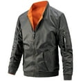 thumbnail image 1 of RXIRUCGD Veste Décontractée à Manches Longues pour Hommes, Gris Foncé, Taille : m, 1 of 6