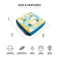 thumbnail image 4 of Big Joe Captain's Caddie No Inflation Needed Pool Float Drink Holder, Paintbrush Yellow Double Sided Mesh, Quick Draining Fabric, 2 feet, 4 of 8