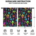 thumbnail image 2 of Blackout Kids Curtains,Colorful Mushroom Star Black Pattern Childrens Insulated Curtains Set Of 2,Bedroom Essentials,Toddler Room Decor 42"x54", 2 of 5