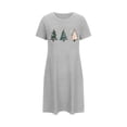 thumbnail image 2 of WJHWSX Womens Nightgown,Nightgowns for Women,Breathable,Slip-On,Printed,Gray,M(US:6), 2 of 5
