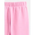 thumbnail image 2 of Wonder Nation Baby Girls' Fleece Jogger Pants, Sizes 6M-24M, 2 of 3