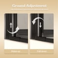 thumbnail image 6 of Bifold Shower Door, 32" W X 72" H Frameless Glass Shower Door with 1/4 in. Clear Tempered Shower Glass, Pivot Swing Shower Doors, Matte Black, 6 of 9