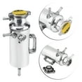 thumbnail image 1 of Oil Catch Can, Silver 350ml Capacity Coolant Reservoir Kit  For Car, 1 of 8