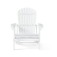 thumbnail image 2 of Munoz Reclining Wood Adirondack Chair with Footrest, White, 2 of 9