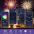 thumbnail image 4 of Estbridge WiFi Bluetooth Smart Fireworks LED Light Outdoor  LED Fireworks Sparkler Lights Outdoor Tall  LED Firework Lights Music/Mic Sync with Firework Launch Effect Remote & APP Control, 4 of 7