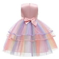 thumbnail image 3 of Girl Sleeveless Lace 3D Flower Tutu Holiday Princess Unicorn Dresses, 3 of 6