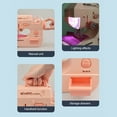 thumbnail image 3 of Mini Sewing Machine Portable Handheld Stitch Sew Needlework Cordless Clothes Fabrics Hand Sewing Machines Accessories Green, 3 of 8