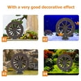 thumbnail image 3 of KAKOWELY 2 Pcs Accessoires de Fontaine à Roue d'Eau Design Miniature Marron ABS DIY Micro-Paysage pour Jardin Zen, 3 of 7