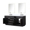 thumbnail image 5 of Abbey 72" W Black Oak Double Vanity, Quartz Top, Faucet Set and 34" Mirrors, 5 of 6