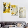 thumbnail image 4 of nygtbtfer Canvas Art Prints 3 Piece Yellow Flowers Paintings for Walls Modern Home Living Room Decoration Floral Pictures Framed Giclee Artwork 12x16x3pcs, 4 of 4