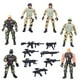 thumbnail image 2 of Juguetes militares, 6 piezas de soldado militar móvil, modelo de soldados, juguete para niños, diseño fácil de usar, 2 of 9