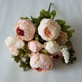 thumbnail image 2 of Nvzi European Style Simulated Peony Bouquet, 13 Springs Flowers Artificial Silk Peony Bouquets Wedding Home Decoration Anniversary Flower Bouquets 02, 2 of 4