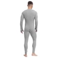 thumbnail image 2 of Sxiwei Men's Long Sleeve Full Body Unitard Leotard Bodysuit Athletic Jumpsuit Front Zipper Rompers Gray XXL, 2 of 7