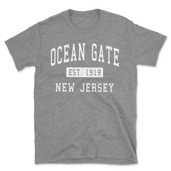Ocean Gate New Jersey Classic Established Men's Cotton T-Shirt