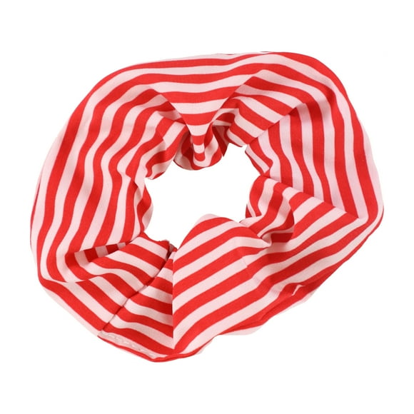 American Eagle Womens 2-Tone Stripe Hair Scrunchie, Red,