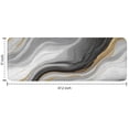 thumbnail image 7 of Gray White Marble Gold Wave Pattern Kitchen Rug Mat,Kitchen Runner Rugs Non Skid Washable,Decorative Kitchen Floor Mats for Kitchen,Sink,Laundry,17"x47.2", 7 of 7