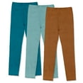 thumbnail image 2 of Millie Loves Lily Girls' 3-Pack Ribbed Legging Set, Big Girls, Size 5, 2 of 3