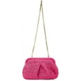 thumbnail image 5 of Straw Clutch Purse for Women Cloud Dumpling Pouch Straw Crossbody Shoulder Handbag Summer Beach Woven Bag, 5 of 6
