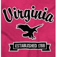 thumbnail image 2 of Virginia Cute Bald Eagle Souvenir Plus Size Crewneck Graphic Tee Shirt Brisco Brands 5X, 2 of 5